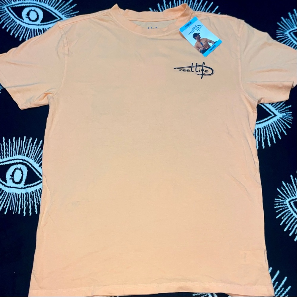 Men’s Reel Life Peach Ocean Tee